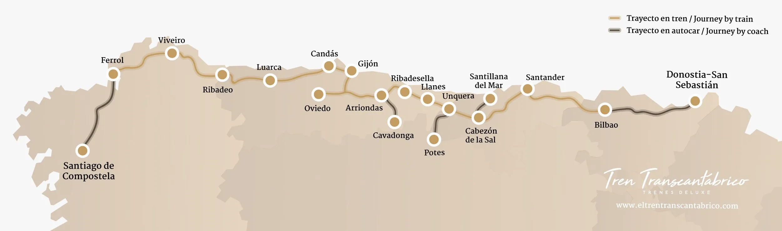Transcantabrico Train, a trip through the north of Spain - Trenes 